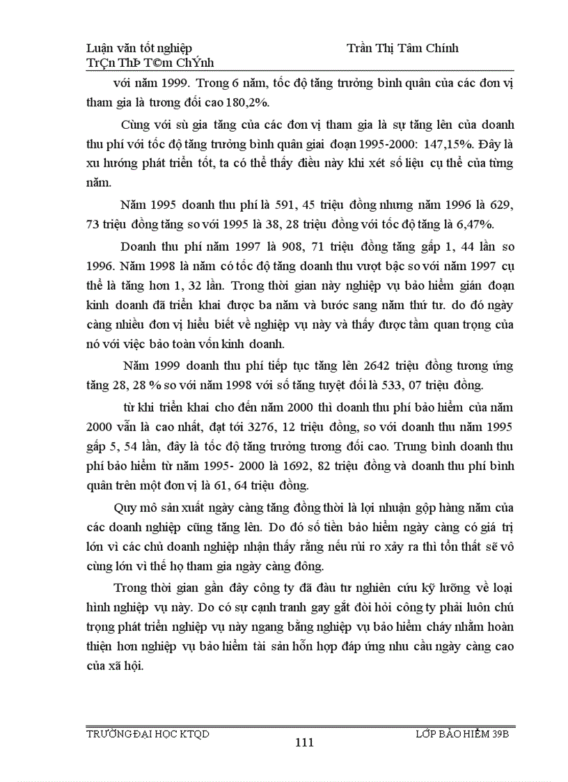 image for page Tình hình triển khai nghiệp vụ bảo hiểm cháy và gián đoạn kinh doanh sau cháy ở công ty bảo hiểm Hà Nội giai đoạn 1996 2000 1