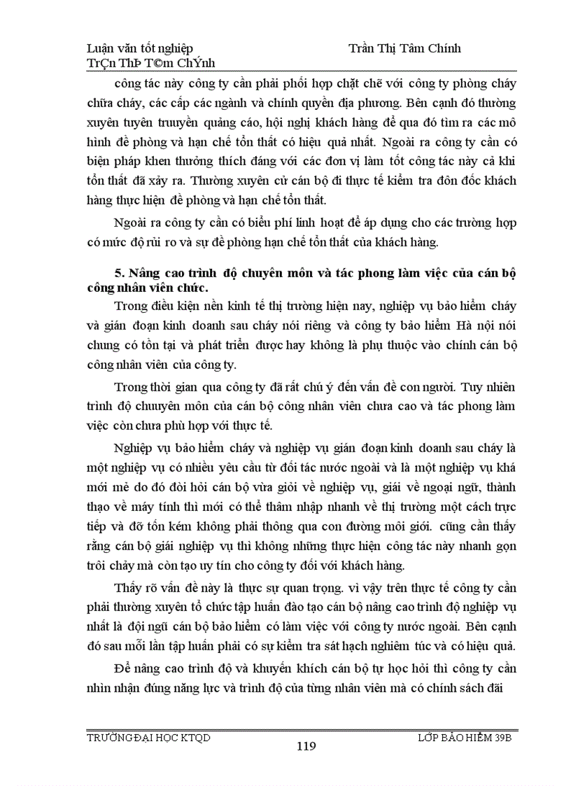 image for page Tình hình triển khai nghiệp vụ bảo hiểm cháy và gián đoạn kinh doanh sau cháy ở công ty bảo hiểm Hà Nội giai đoạn 1996 2000 1