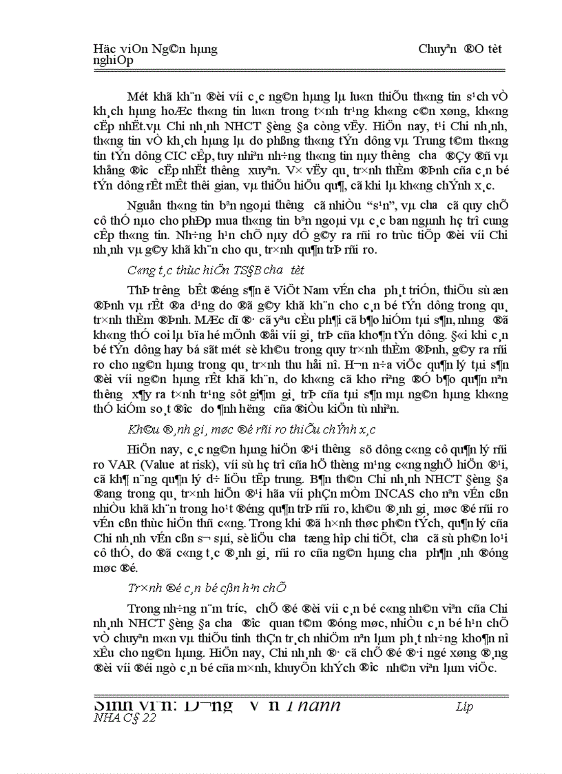 image for page Giải pháp hạn chế rủi ro tín dụng tại Chi nhánh Ngân hàng Công Thương khu vực Đống Đa 1