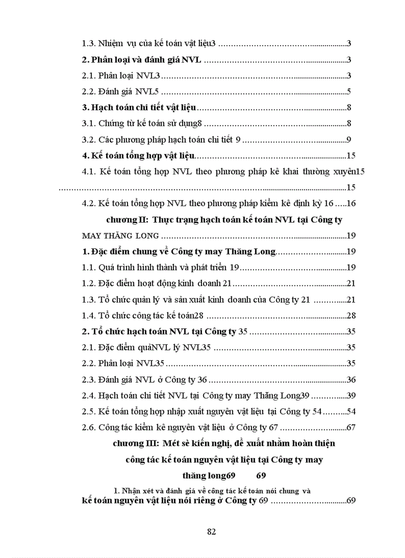 image for page Tổ chức kế toán nguyên vật liệu ở Công ty May Thăng Long 1
