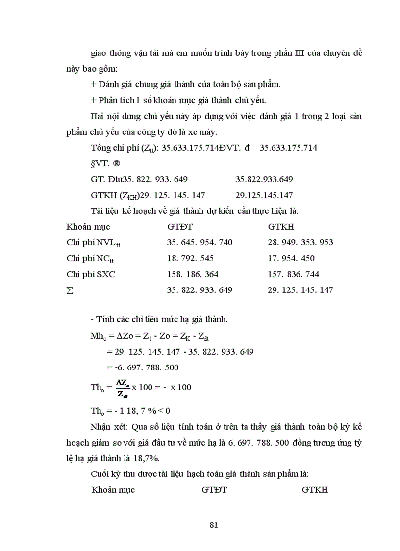 image for page Thực trạng công tác kế toán tập hợp chi phí sản xuất và tínhgiá thành sản phẩm của Công ty Thương mại và sản xuất thiết bị giao thông vận tải 1