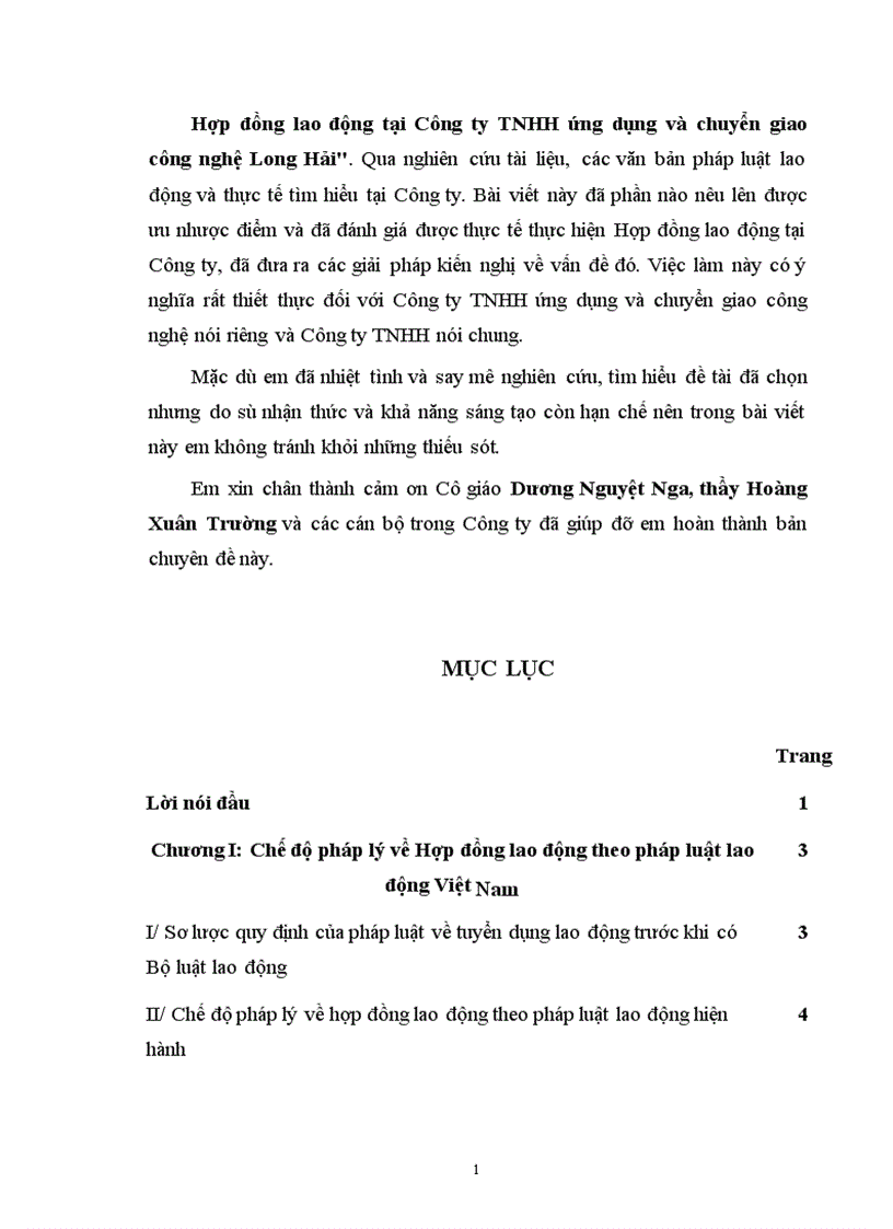 image for page Hoàn thiện chế độ pháp lý về Hợp đồng lao động trong Công ty TNHH ứng dụng và chuyển giao công nghệ Long Hải