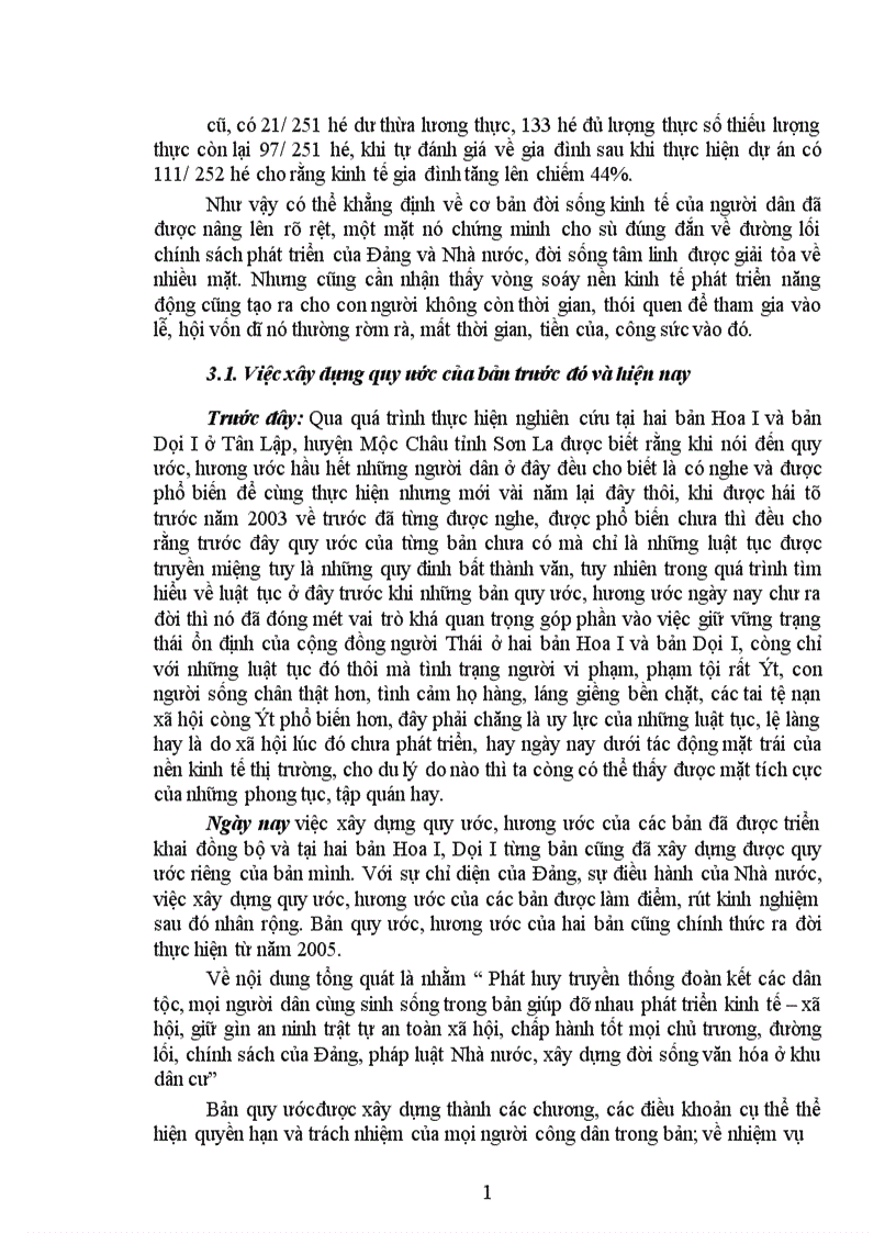 image for page Những biến đổi về phong tục tập quán của dân tộc Thái ở bản Hoa I và bản Dọi I xã Tân Lập huyện Mộc Châu tỉnh Sơn La từ khi thực hiện dự án tái định cư Thủy điện Sơn La năm 2003 đến nay