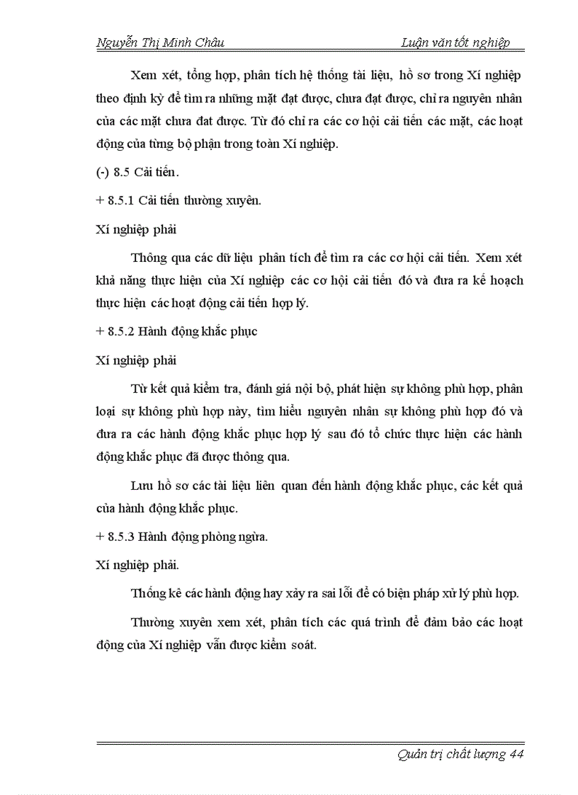 image for page Lập kế hoạch áp dụng hệ thống quản lý chất lượng ISO 9001 2000 tại Xí nghiệp cơ khí Long Quân 1