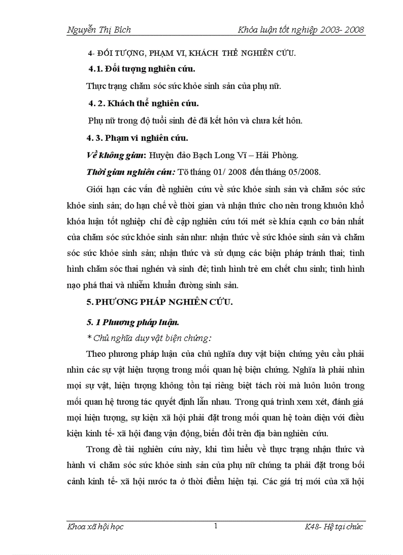 image for page Thực trạng chăm sóc sức khỏe sinh sản của phụ nữ huyện đảo Bạch Long Vỹ Hải Phòng 1