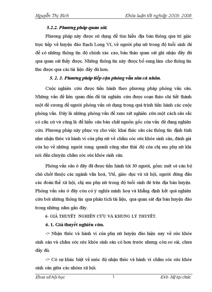 image for page Thực trạng chăm sóc sức khỏe sinh sản của phụ nữ huyện đảo Bạch Long Vỹ Hải Phòng 1
