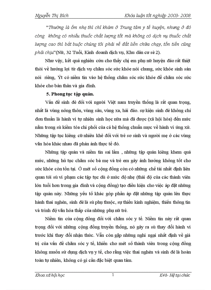 image for page Thực trạng chăm sóc sức khỏe sinh sản của phụ nữ huyện đảo Bạch Long Vỹ Hải Phòng 1