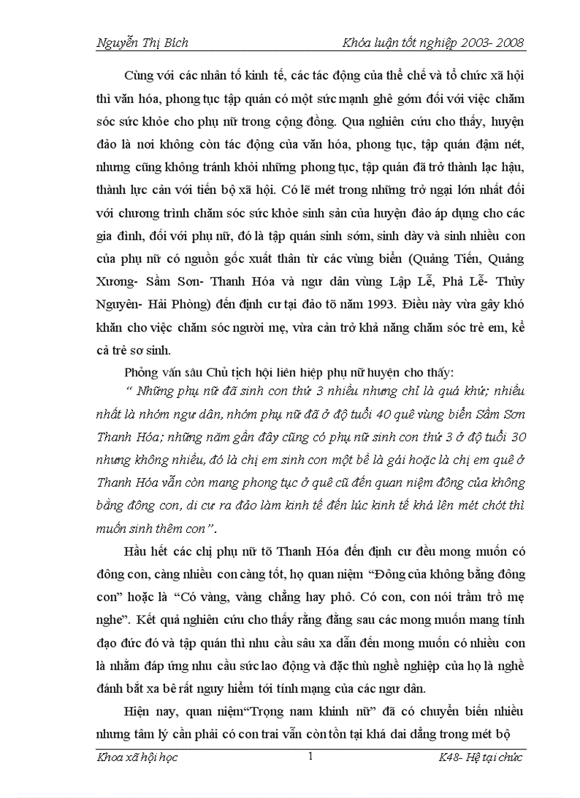image for page Thực trạng chăm sóc sức khỏe sinh sản của phụ nữ huyện đảo Bạch Long Vỹ Hải Phòng 1