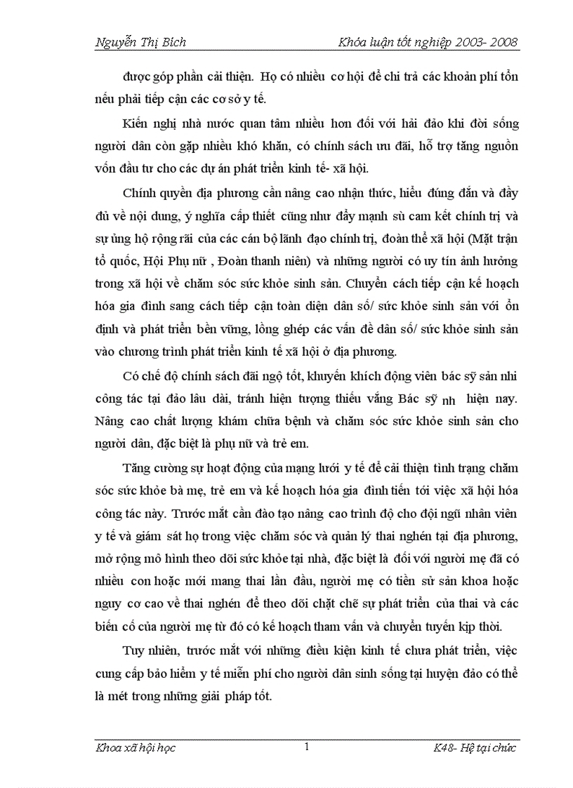image for page Thực trạng chăm sóc sức khỏe sinh sản của phụ nữ huyện đảo Bạch Long Vỹ Hải Phòng 1
