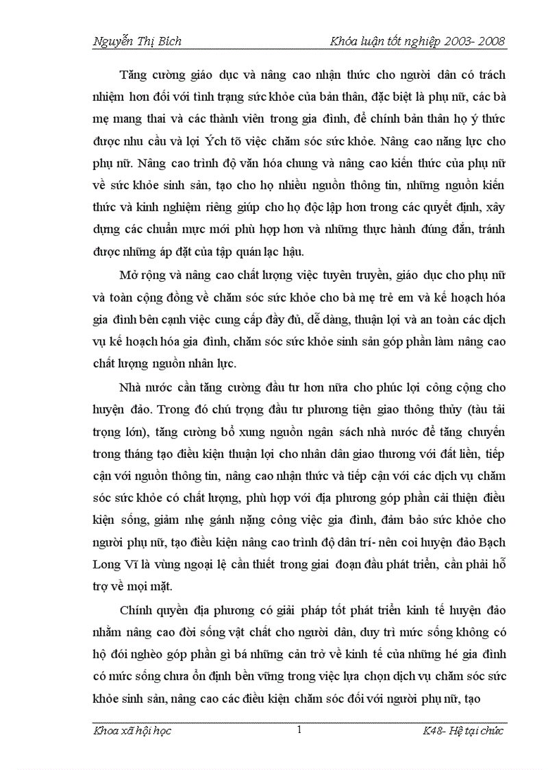 image for page Thực trạng chăm sóc sức khỏe sinh sản của phụ nữ huyện đảo Bạch Long Vỹ Hải Phòng 1
