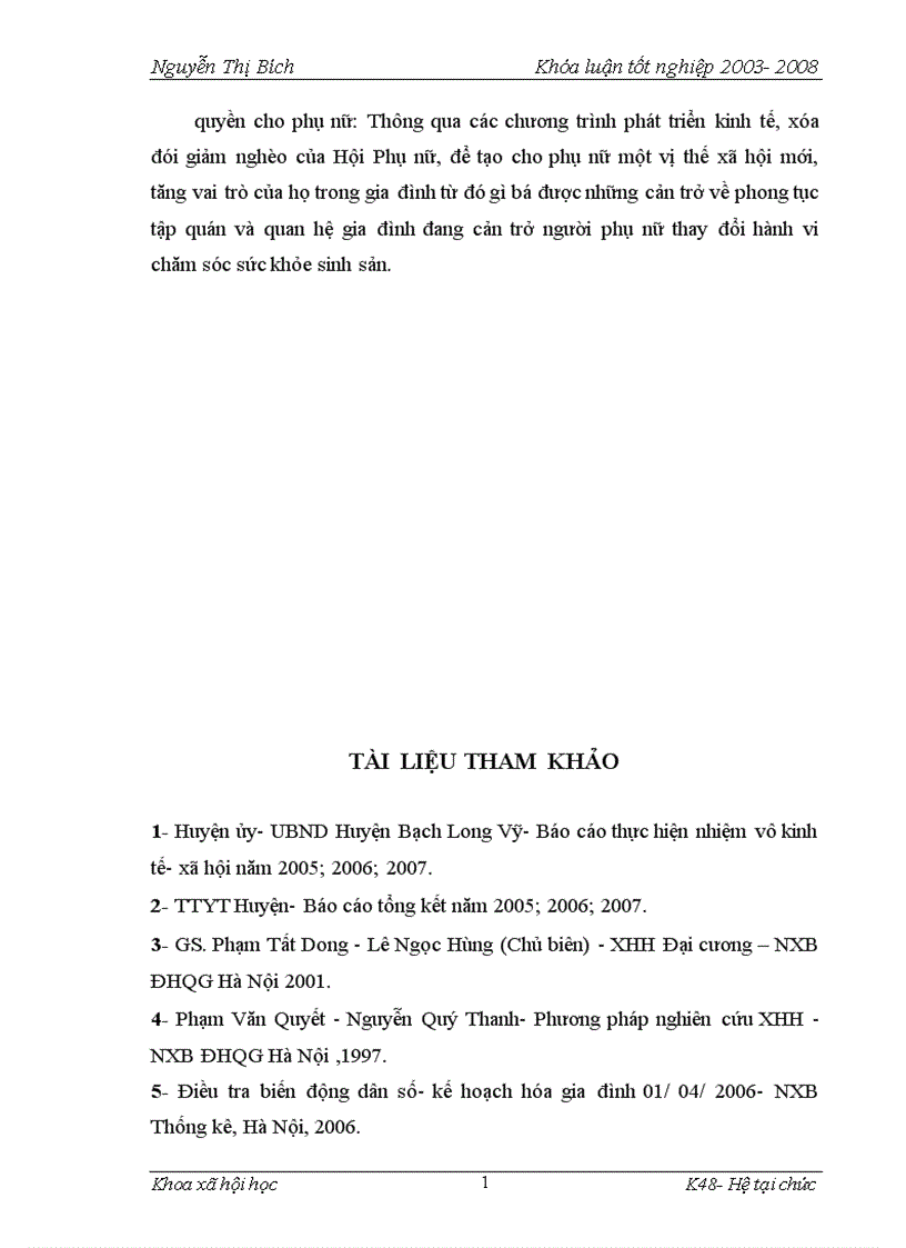 image for page Thực trạng chăm sóc sức khỏe sinh sản của phụ nữ huyện đảo Bạch Long Vỹ Hải Phòng 1