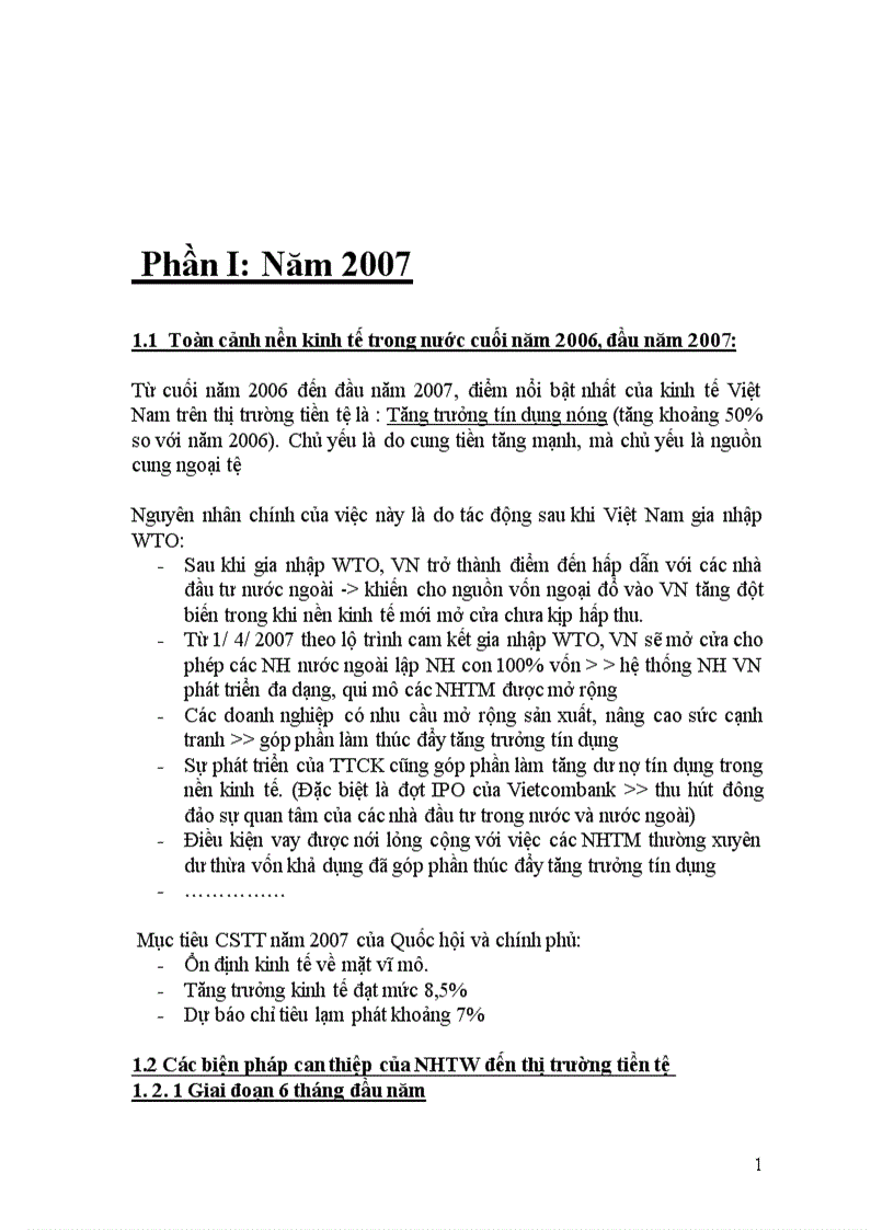 image for page Đánh giá sự tác động của NHTW tới thị trường tiền tệ trong các năm 2007 2008 2009