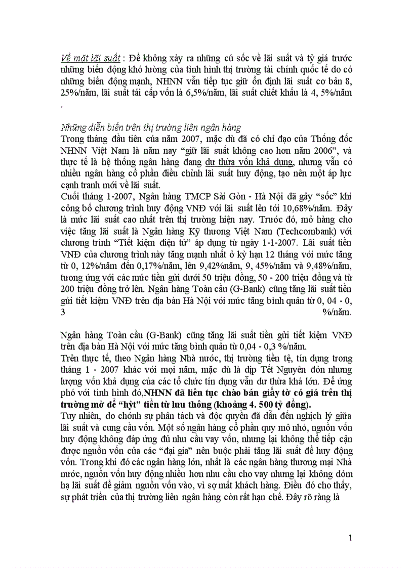 image for page Đánh giá sự tác động của NHTW tới thị trường tiền tệ trong các năm 2007 2008 2009