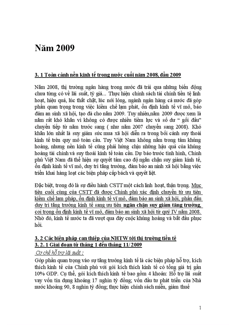 image for page Đánh giá sự tác động của NHTW tới thị trường tiền tệ trong các năm 2007 2008 2009