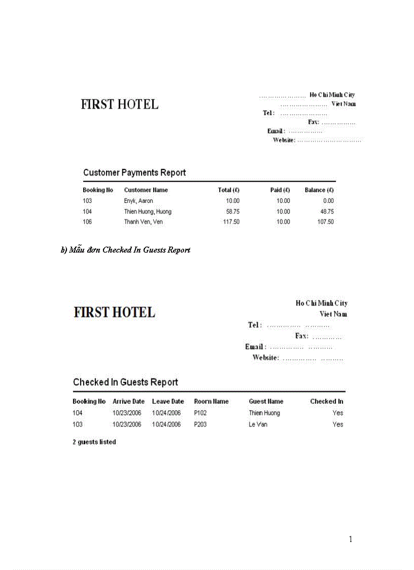 image for page Quản lý khách sạn