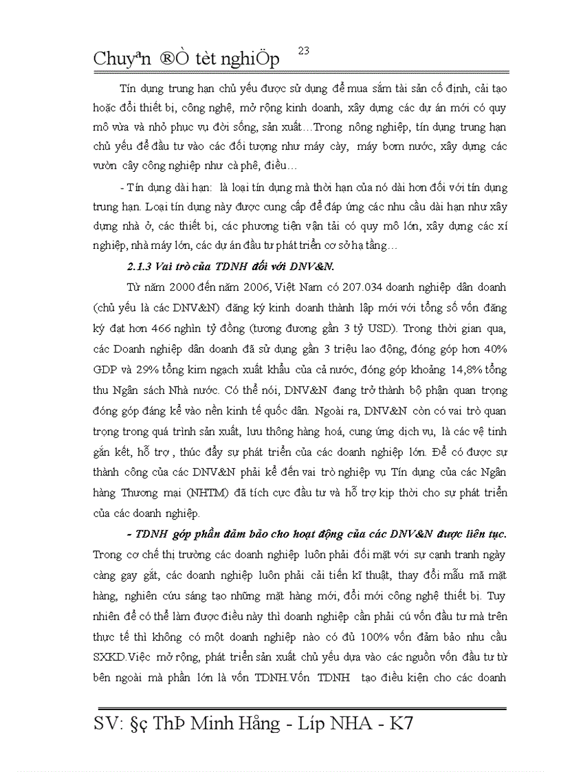 image for page Giải pháp mở rộng tín dụng ngân hàng đối với DNV N tại NHĐT PT Quang Trung 1