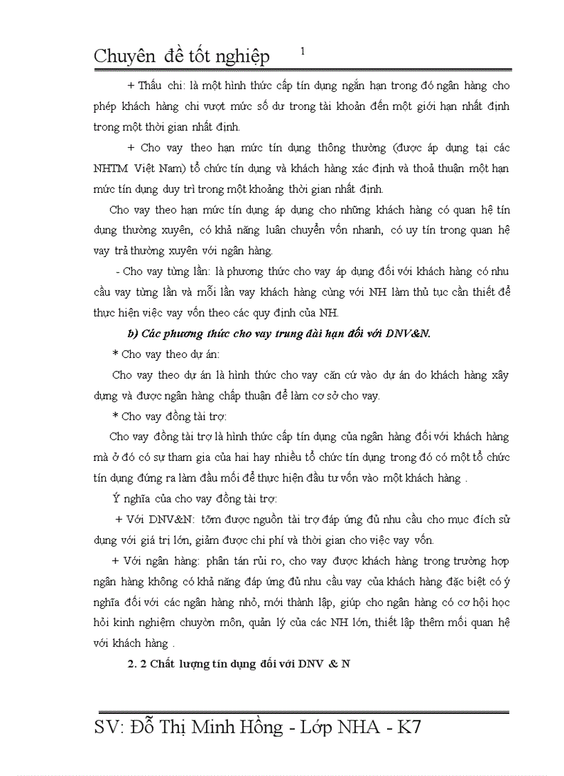 image for page Giải pháp mở rộng tín dụng ngân hàng đối với DNV N tại NHĐT PT Quang Trung 1