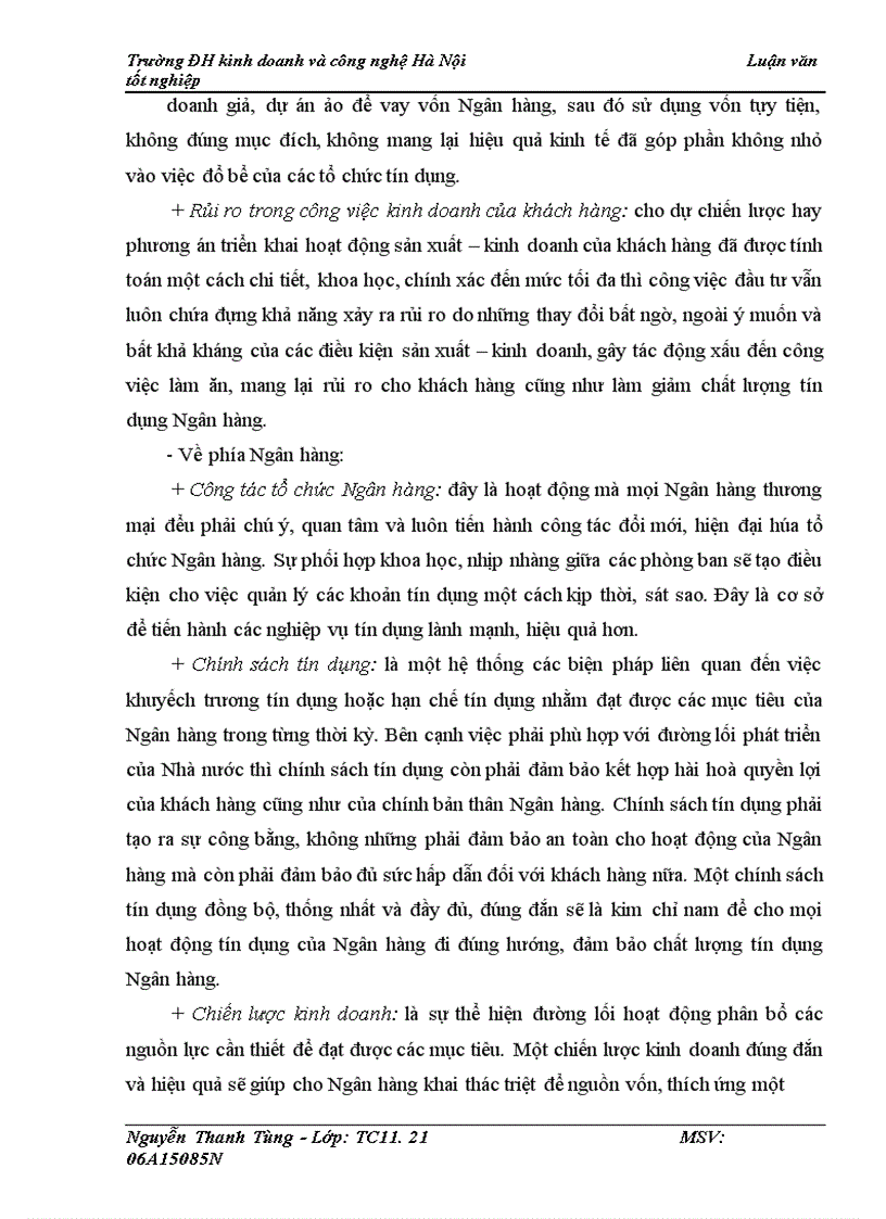 image for page Giải pháp nâng cao chất lượng cho vay ngắn hạn tại Ngân hàng Nông nghiệp và Phát triển nông thôn chi nhánh Đông Hà Nội 1