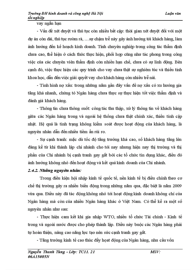 image for page Giải pháp nâng cao chất lượng cho vay ngắn hạn tại Ngân hàng Nông nghiệp và Phát triển nông thôn chi nhánh Đông Hà Nội 1