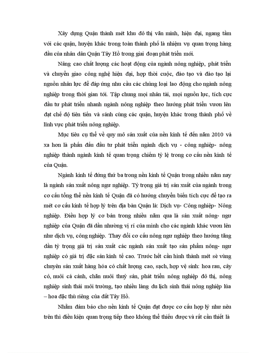 image for page Những định hướng và giải pháp chuyển dịch cơ cấu kinh tế ngành nông nghiệp Quận Tây Hồ theo hướng đô thị hoá 1
