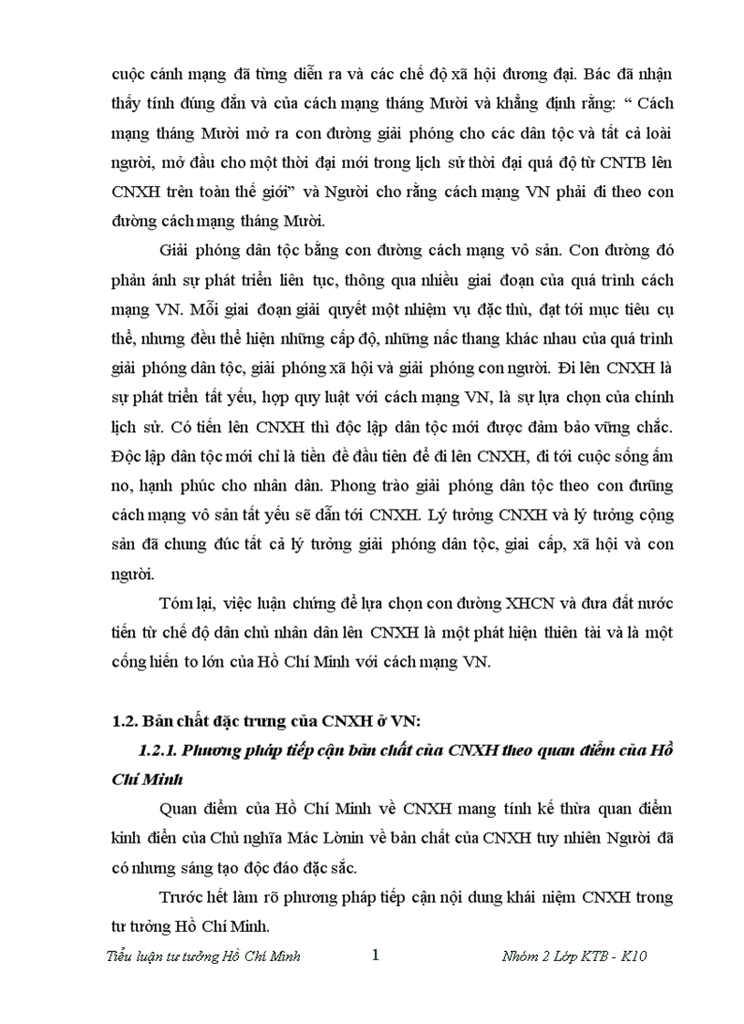 image for page Quan điểm về những đặc trưng bản chất về bước đi và biện pháp xây dựng CNXH của Hồ Chí Minh Sự vận dụng của ĐCS Việt Nam vào công cuộc đổi mới hiện nay