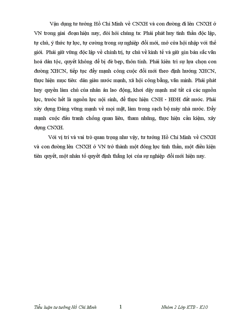image for page Quan điểm về những đặc trưng bản chất về bước đi và biện pháp xây dựng CNXH của Hồ Chí Minh Sự vận dụng của ĐCS Việt Nam vào công cuộc đổi mới hiện nay