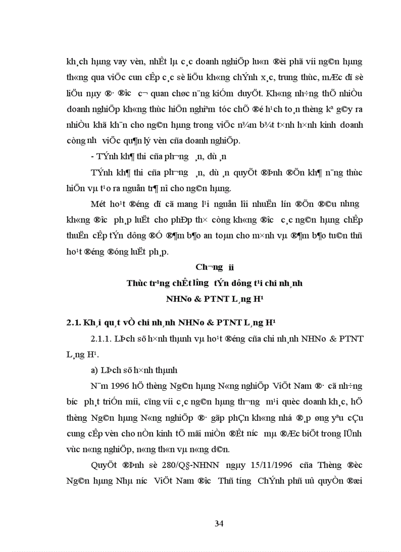 image for page Thực trạng Chất lượng tín dụng tại Chi nhánh NHNo PTNT Láng Hạ