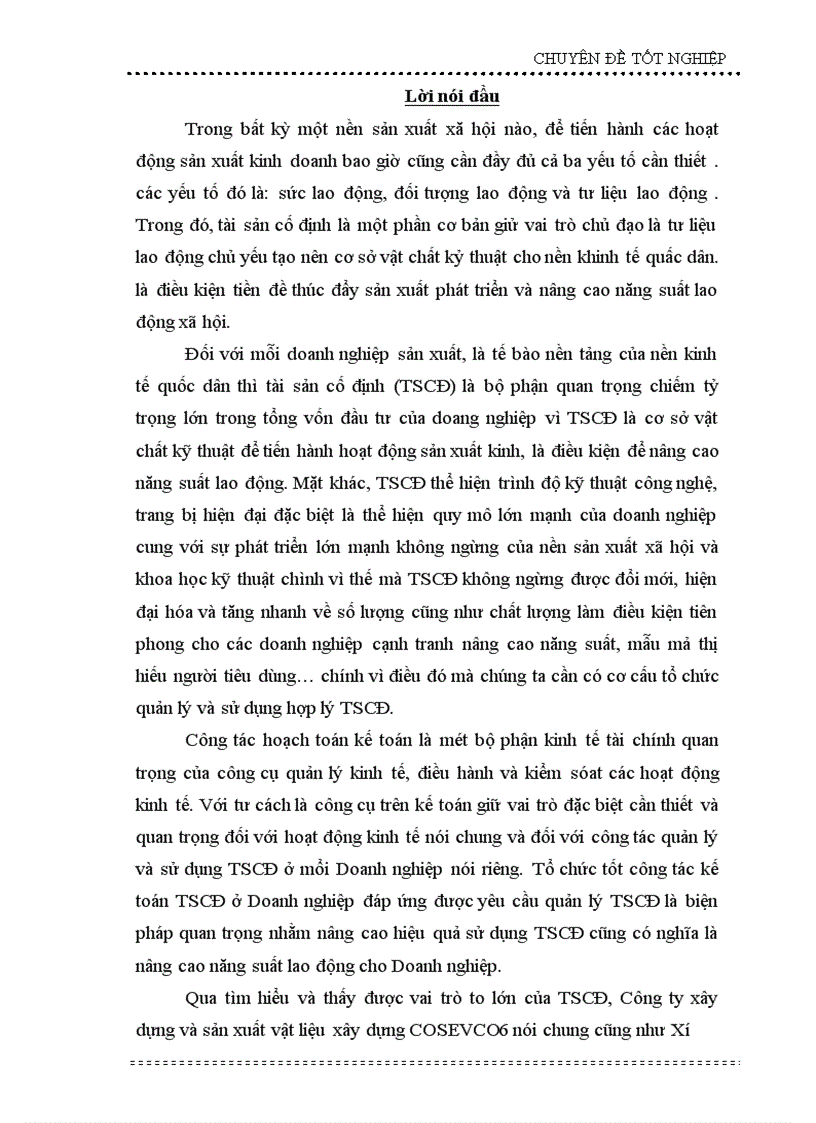 image for page Tổ chức công tác kế toán TSCĐ ở Xí nghiệp xây dựng COSECO65 1