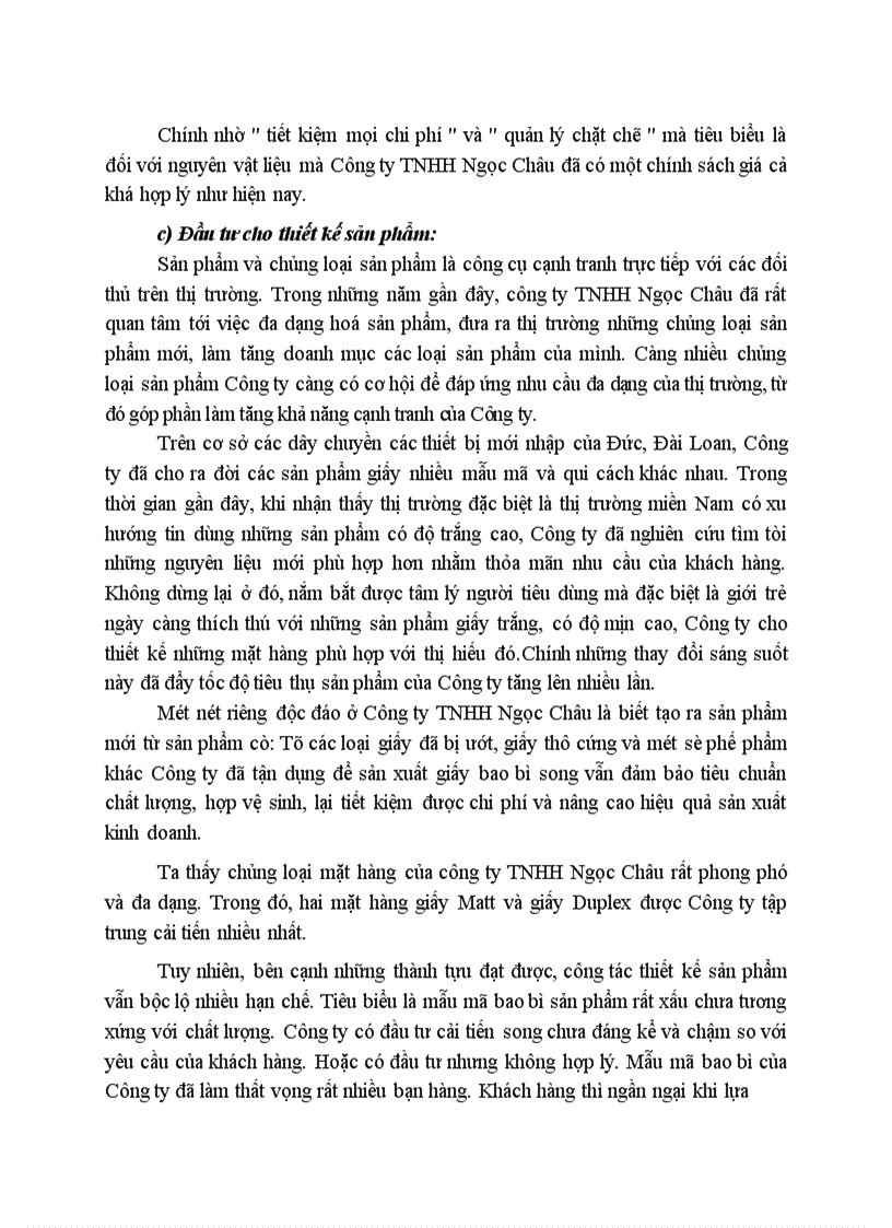 image for page Công tác đầu tư nhằm nâng cao khả năng cạnh tranh của công ty TNHH Ngọc Châu 1