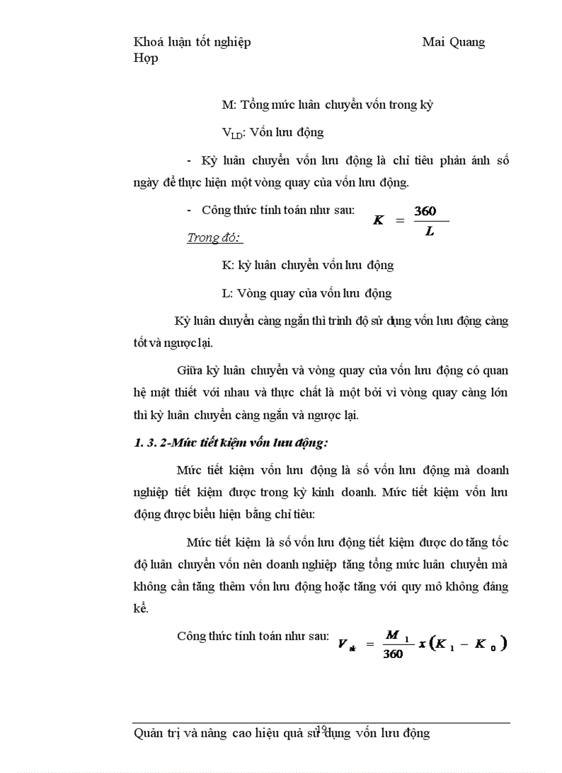 image for page Quản trị và nâng cao hiệu quả sử dụng vốn lưu động tại Công ty Vật tư kỹ thuật Xi măng 1