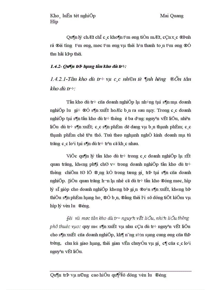 image for page Quản trị và nâng cao hiệu quả sử dụng vốn lưu động tại Công ty Vật tư kỹ thuật Xi măng 1