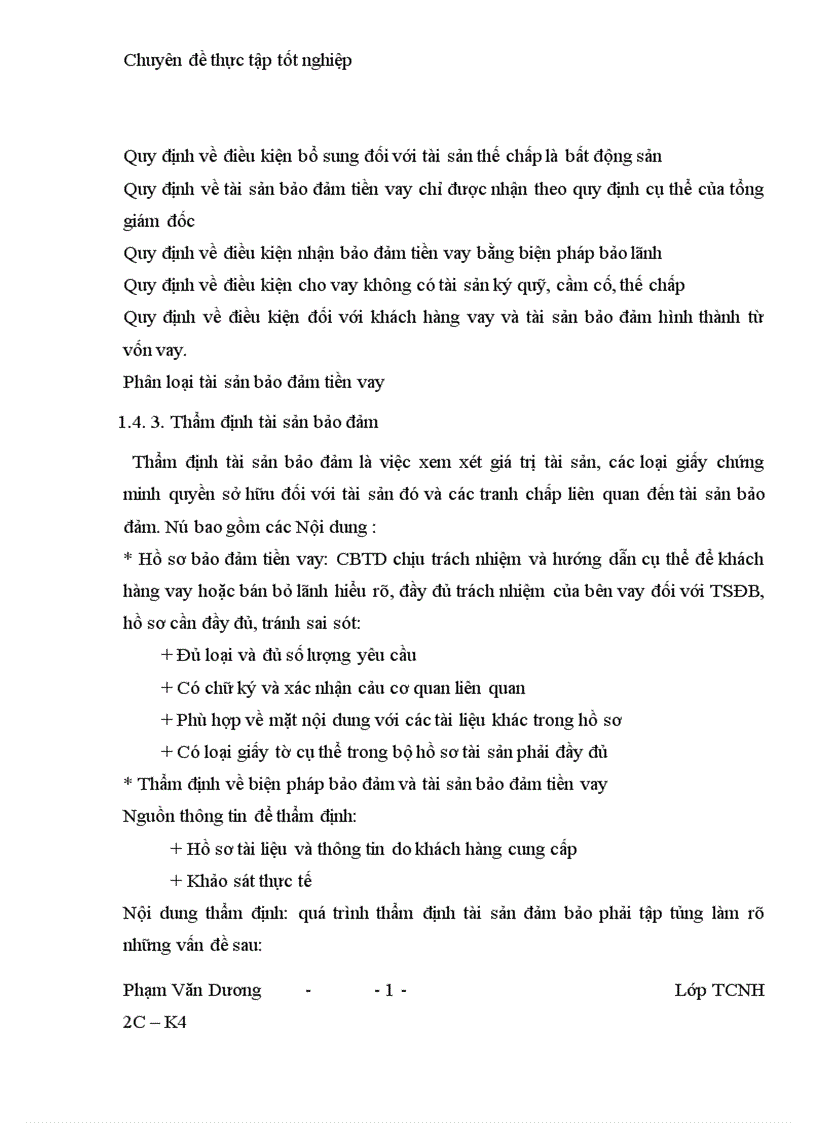 image for page Giải pháp nhằm nâng cao hiệu quả bảo đảm tiền vay bằng thế chấp tài sản trong hoạt động tín dụng tại NHTMCP Hàng Hải 1