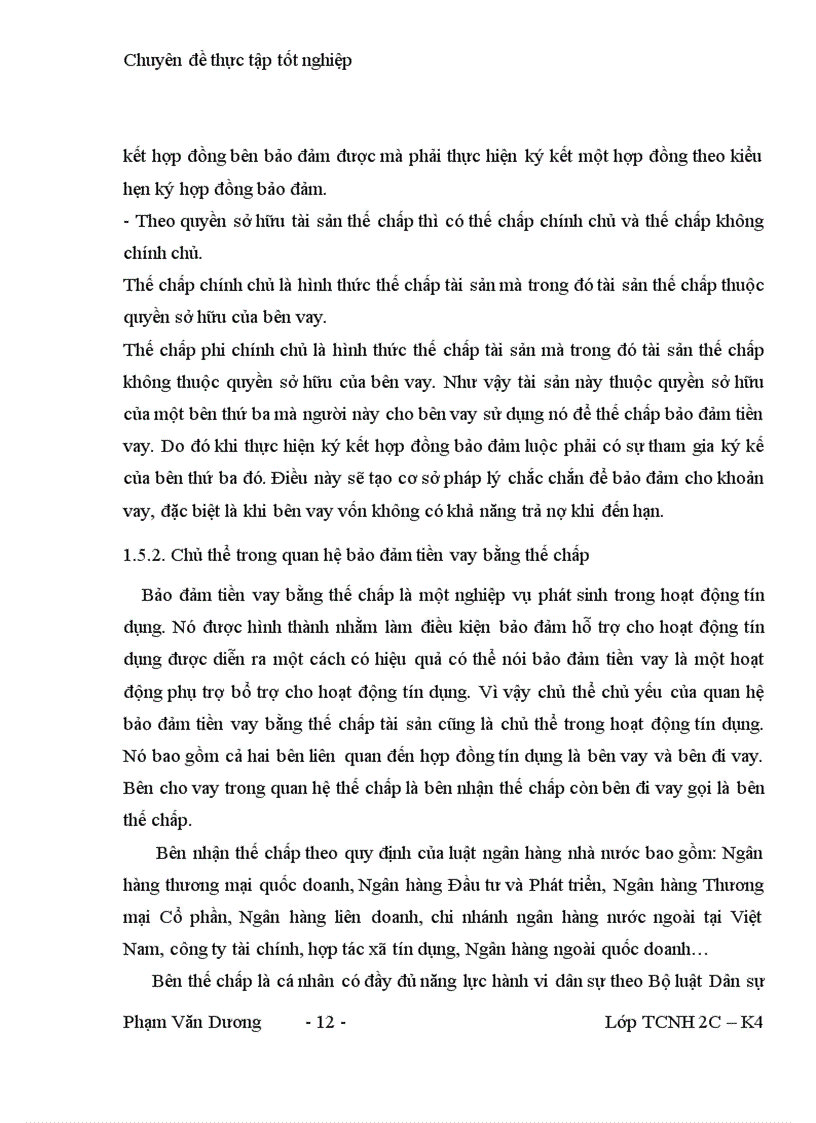 image for page Giải pháp nhằm nâng cao hiệu quả bảo đảm tiền vay bằng thế chấp tài sản trong hoạt động tín dụng tại NHTMCP Hàng Hải 1