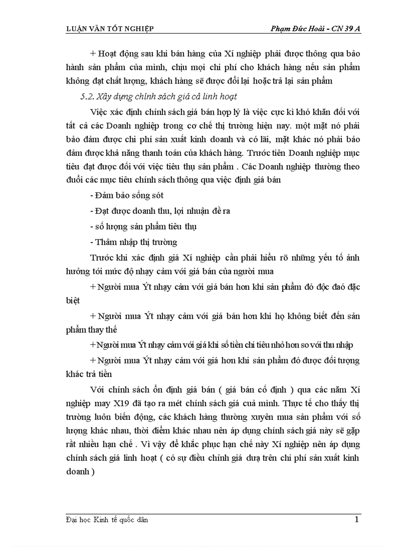 image for page Một số biện pháp cơ bản nhằm duy trì và mở rộng thị trường tiêu thụ sản phẩm tại Xí nghiệp may đo X19 thuộc Công ty 247 bộ quốc phòng 1