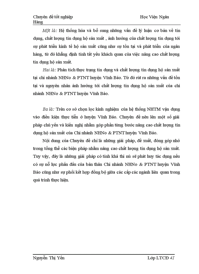 image for page Giải pháp nhằm nâng cao chất lượng tín dụng hộ sản xuất tại NHNo PTNT chi nhánh huyện Vĩnh Bảo