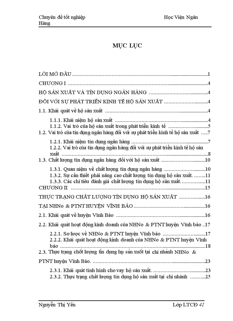 image for page Giải pháp nhằm nâng cao chất lượng tín dụng hộ sản xuất tại NHNo PTNT chi nhánh huyện Vĩnh Bảo
