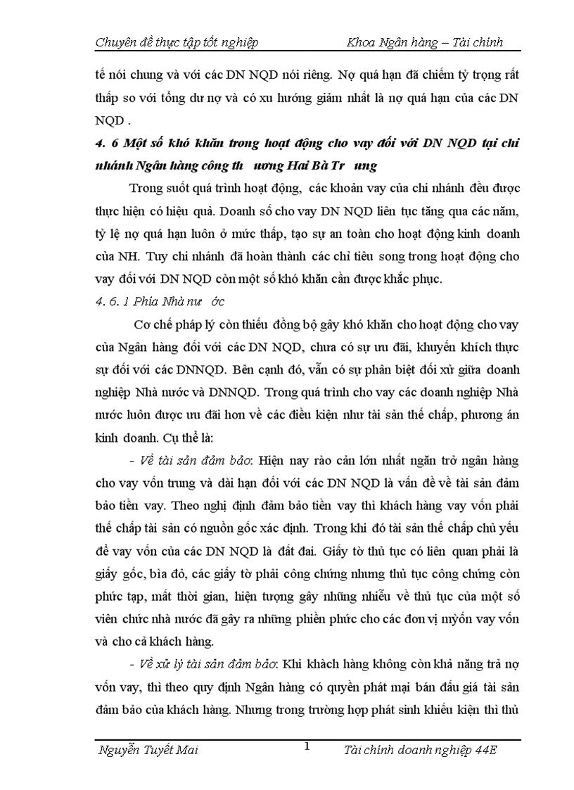image for page Mở rộng hoạt động cho vay đối với doanh nghiệp ngoài quốc doanh tại chi nhánh ngân hàng công thương Hai Bà Trưng 1