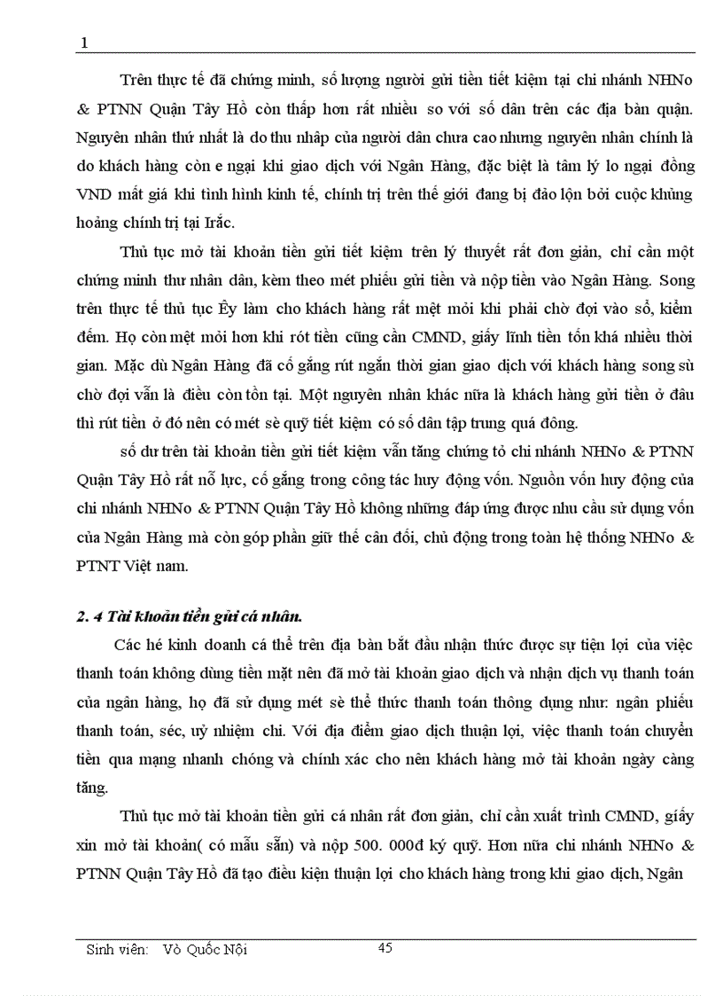 image for page Một số vấn đề cơ bản về vốn và kế toán huy động vốn tại chi nhánh NHNN PTNN Quận Tây Hồ 1