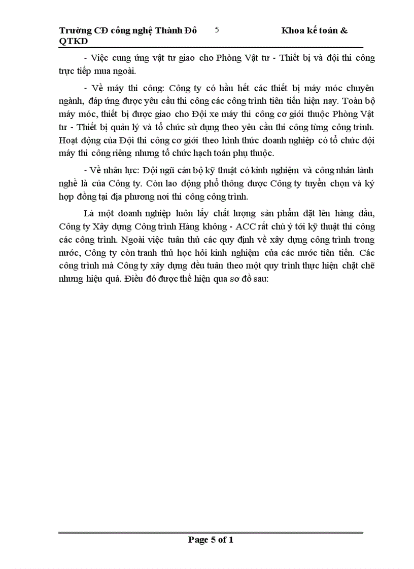 image for page Báo cáo tổng hợp về công ty xây dựng công trình hàng không ACC