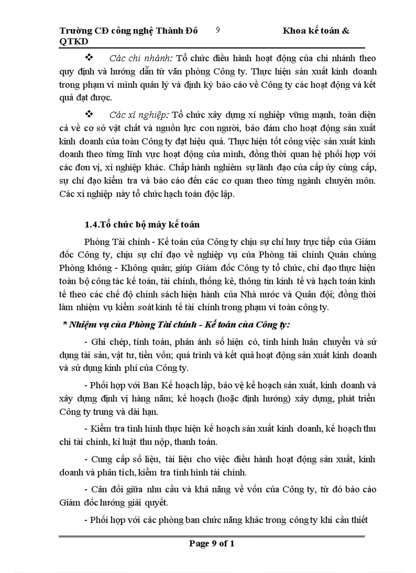 image for page Báo cáo tổng hợp về công ty xây dựng công trình hàng không ACC