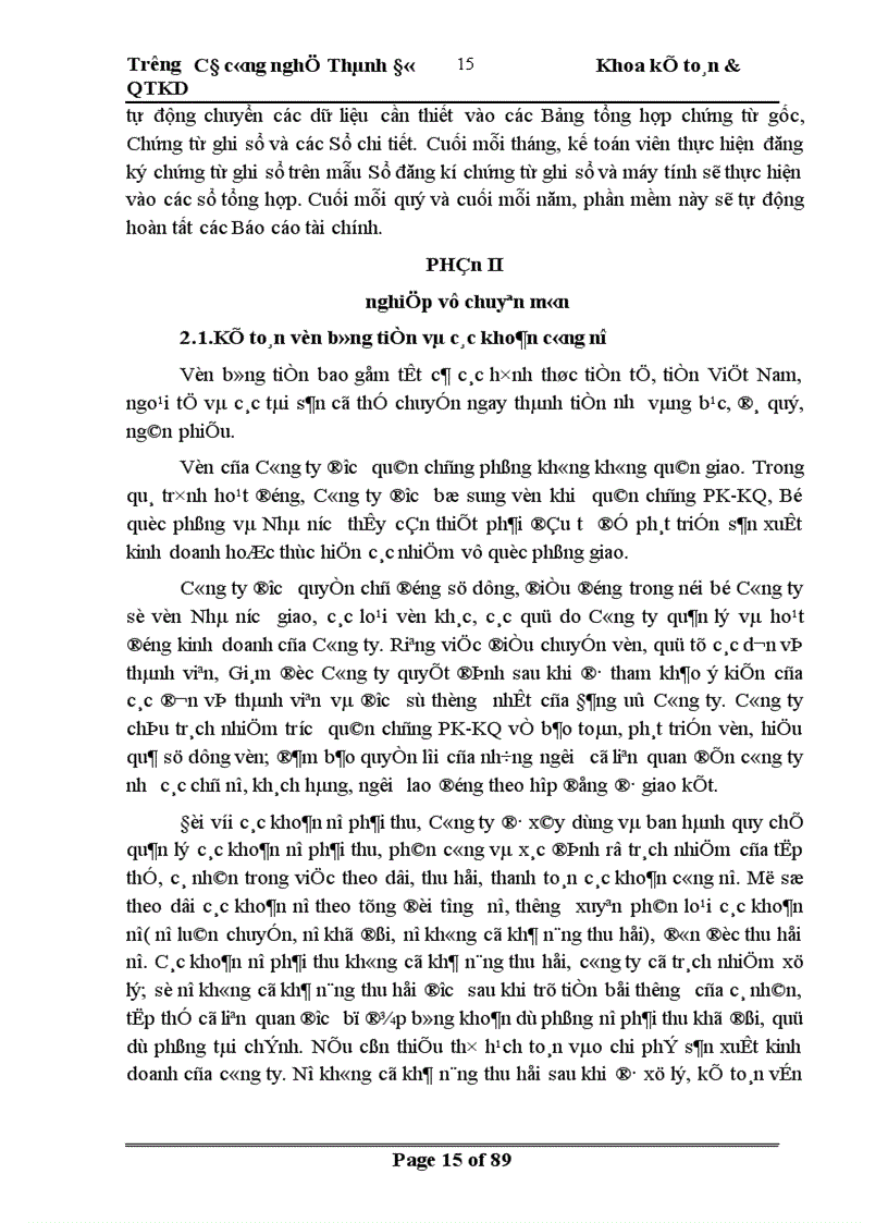 image for page Báo cáo tổng hợp về công ty xây dựng công trình hàng không ACC