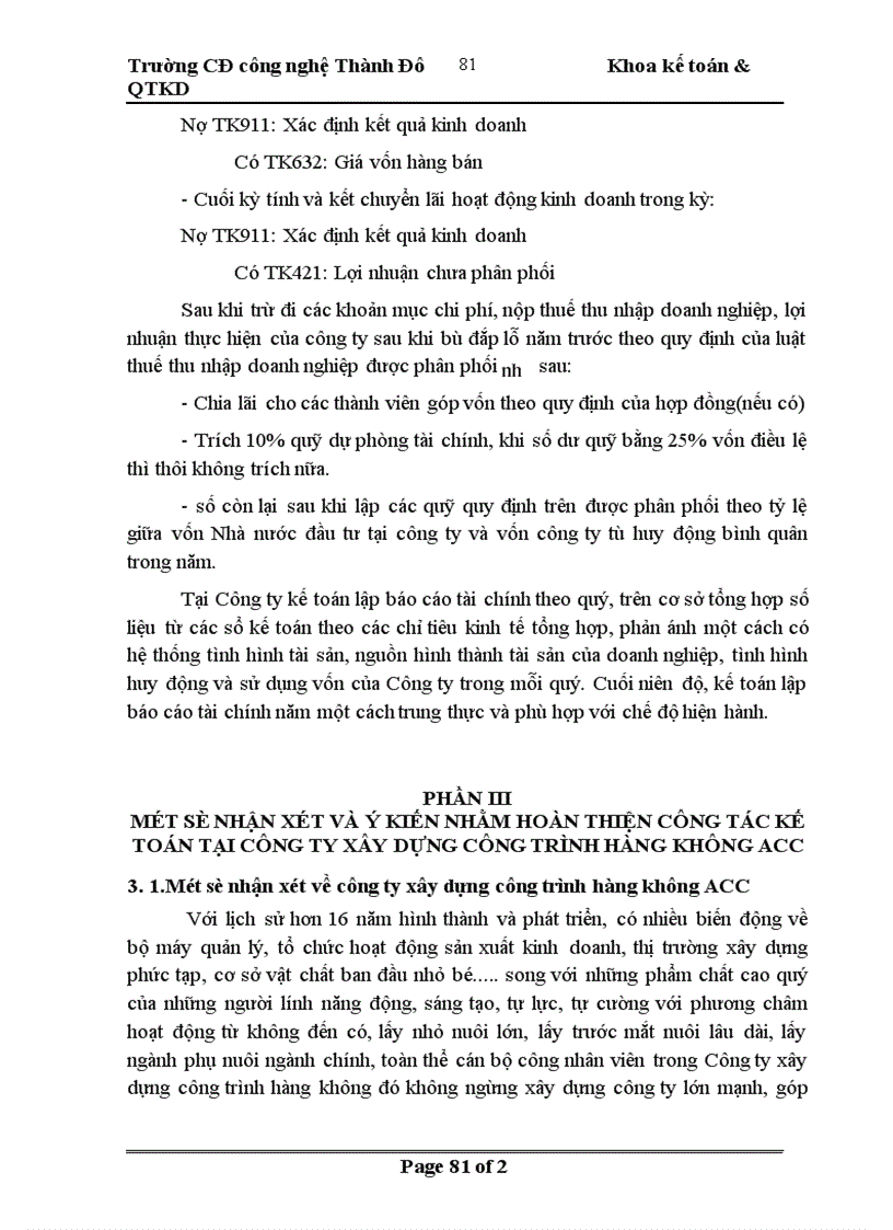 image for page Báo cáo tổng hợp về công ty xây dựng công trình hàng không ACC