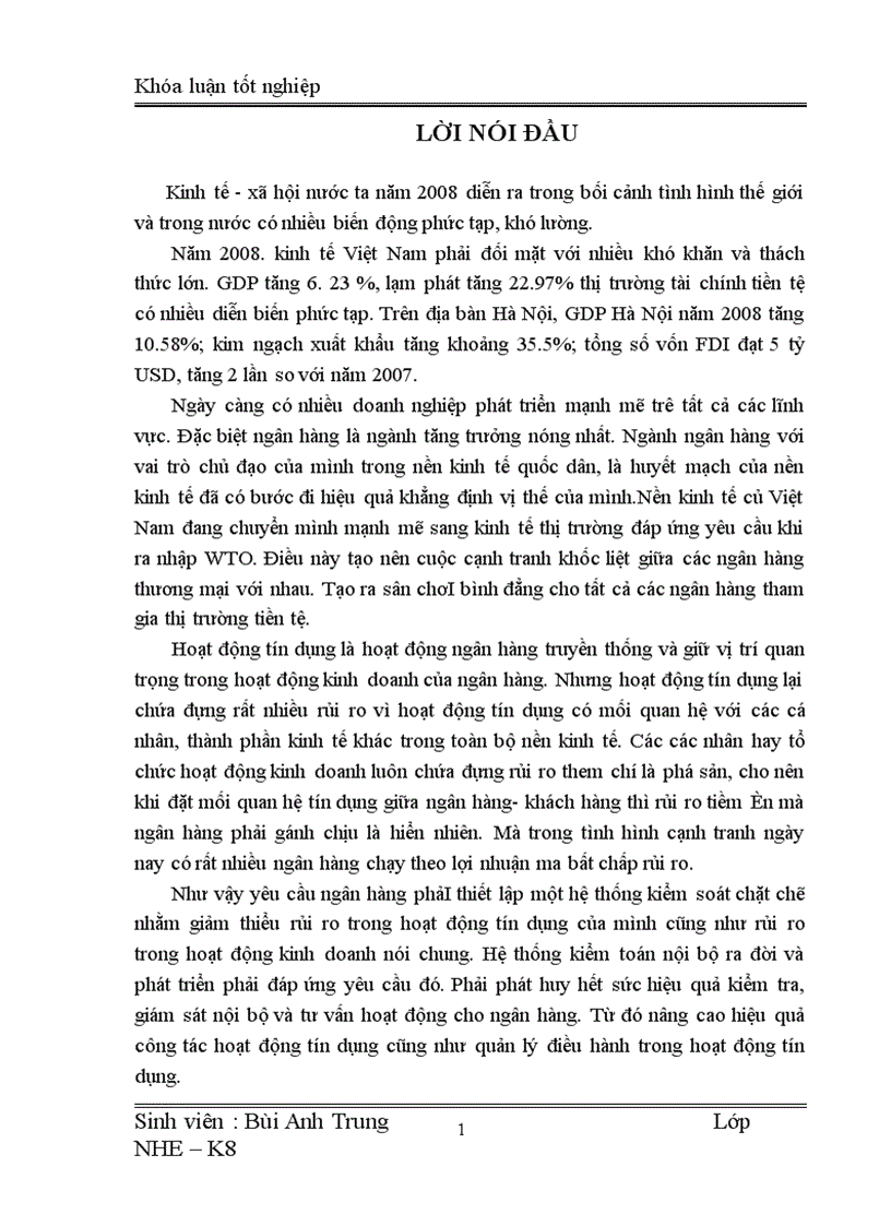image for page Một số giải pháp nâng cao hiệu quả kiểm toán nội bộ đối với hoạt động tín dụng tại Sở giao dịch III Ngân hàng Đầu tư và Phát triển Việt Nam 1
