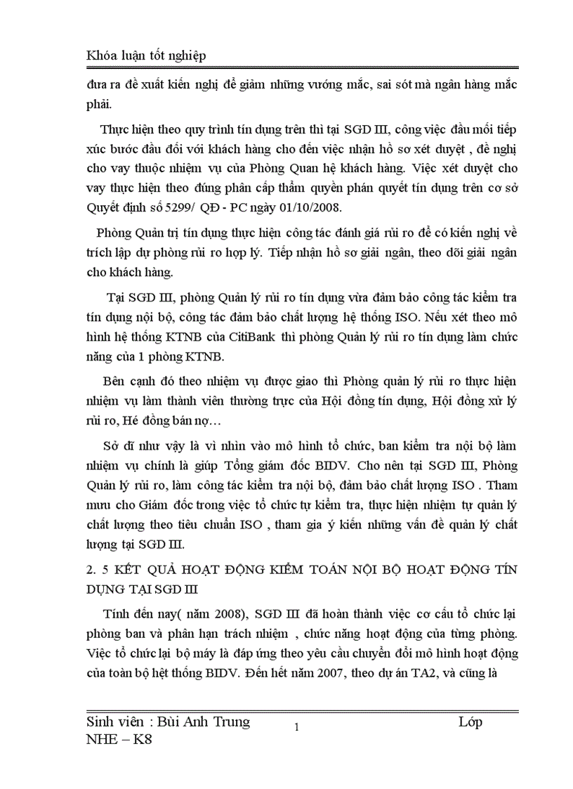 image for page Một số giải pháp nâng cao hiệu quả kiểm toán nội bộ đối với hoạt động tín dụng tại Sở giao dịch III Ngân hàng Đầu tư và Phát triển Việt Nam 1
