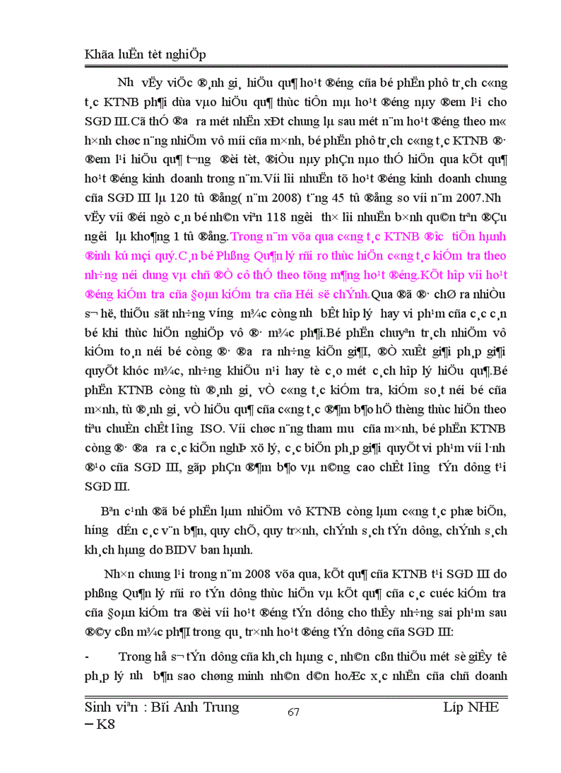 image for page Một số giải pháp nâng cao hiệu quả kiểm toán nội bộ đối với hoạt động tín dụng tại Sở giao dịch III Ngân hàng Đầu tư và Phát triển Việt Nam 1