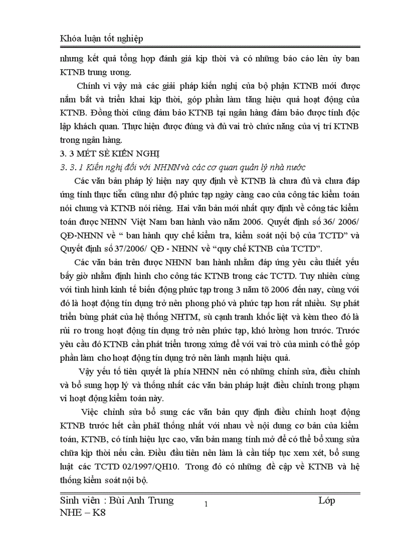image for page Một số giải pháp nâng cao hiệu quả kiểm toán nội bộ đối với hoạt động tín dụng tại Sở giao dịch III Ngân hàng Đầu tư và Phát triển Việt Nam 1