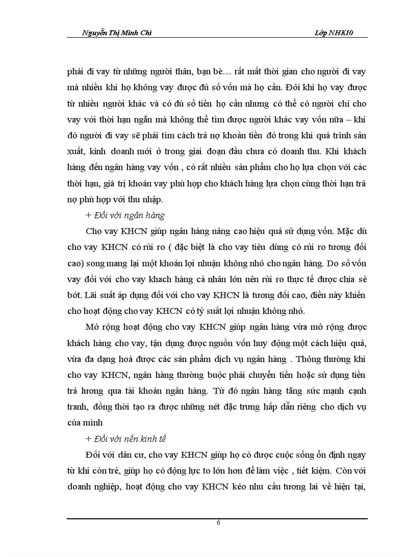 image for page Nội dung cơ bản về cho vay khách hàng cá nhân của ngân hàng thương mại