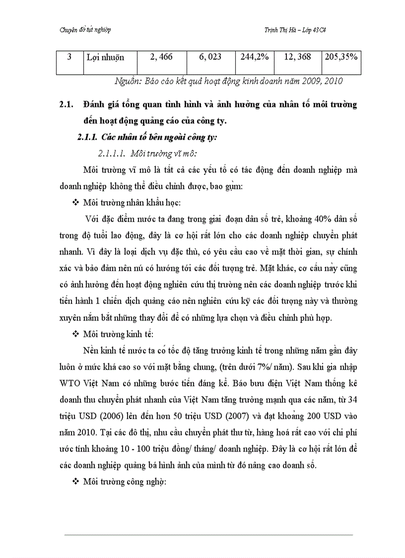 image for page Báo cáo thực tập tổng hợp Phát triển hoạt động quảng cáo dịch vụ chuyển phát nhanh của Công ty TNHH Thương mại và dịch vụ hàng hóa Con Thoi trên thị trường Hà Nội