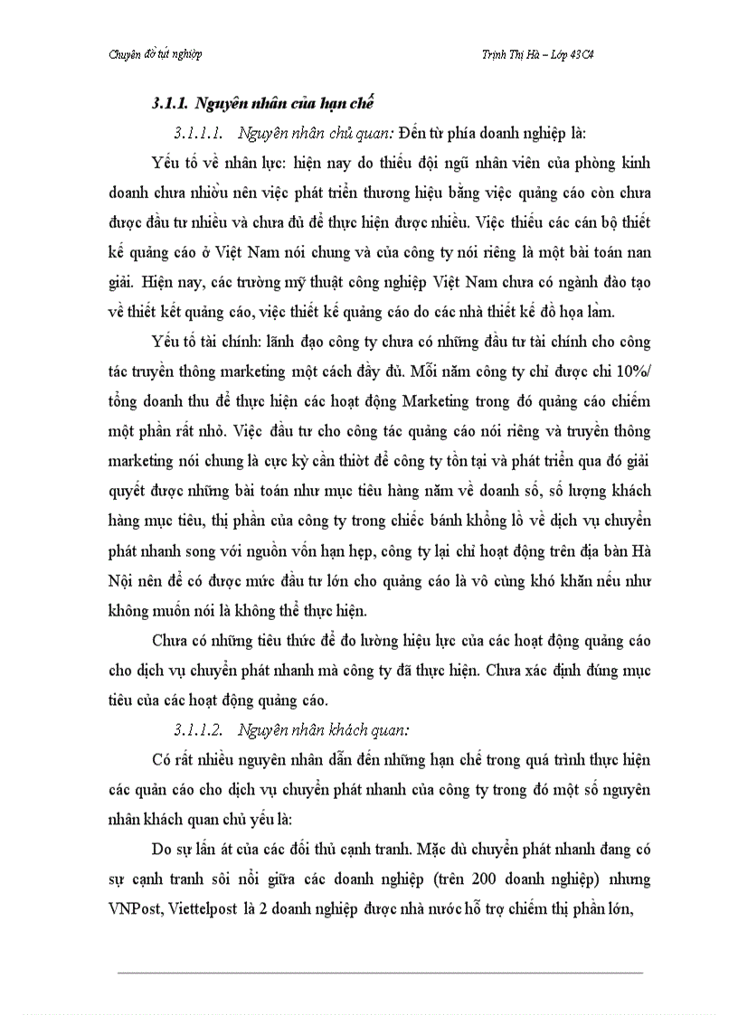 image for page Báo cáo thực tập tổng hợp Phát triển hoạt động quảng cáo dịch vụ chuyển phát nhanh của Công ty TNHH Thương mại và dịch vụ hàng hóa Con Thoi trên thị trường Hà Nội