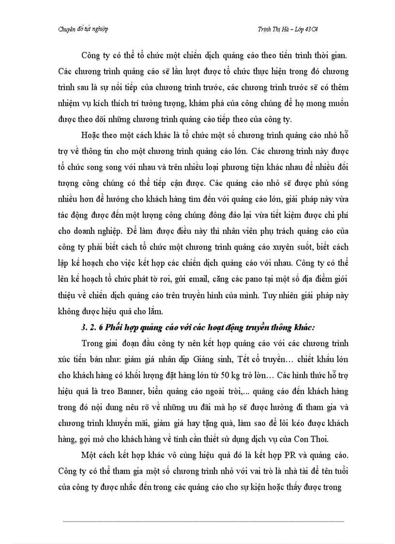 image for page Báo cáo thực tập tổng hợp Phát triển hoạt động quảng cáo dịch vụ chuyển phát nhanh của Công ty TNHH Thương mại và dịch vụ hàng hóa Con Thoi trên thị trường Hà Nội